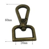 Dongguan Hardware Promotional Nickle Metal 2cm Dog Hook