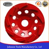 125mm Diamond Swirl Cup Wheel Cup Wheel for Stone and Concrete