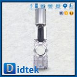 Didtek Light Weight Lug Type Through Conduit Knife Gate Valve with Pneumatic