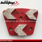 Trapezoid Diamond Grinding Plate with Three Arrow Segments