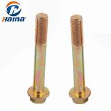 China Supplier Carbon Steel 4.8 8.8 Grade Color Zinc Plated DIN6921 Hex Flange Bolt