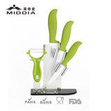 Kitchen Ceramic Camping Knife with Peeler Set