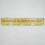 High-Grade Beautiful Clothes Hook Wooden & Metal Board Hook (ZH-7027)