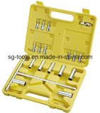 19PCS Transform T Socket Set Galvanized and Chrome Plated