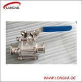 Stainless Steel Sanitary 3 Piece Full Port Tri Clover Clamp Ball Valve