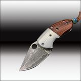 Pocket Knife with Rose Wood Handle