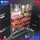 Wholesale 6 Tiers Clear Wall Mounted Acrylic Nail Polish Display