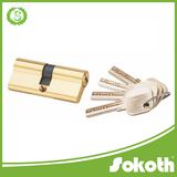 Gold Tone Metal Safety Home Zink Door Lock Cylinder