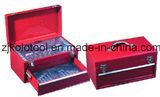 Hand Carry Metal Box with Drawer Full of Tool Accessories