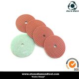 Wet Diamond Resin Bond Stone Polishing Pad with Velcro Backing