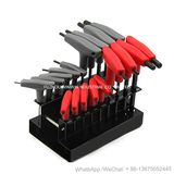 18PCS T-Handle CRV Allen Hex Key Wrench Set (WW-KTHW18)