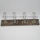 High-Grade Beautiful Clothes Hook Wooden & Metal Board Hook (ZH-7011A)