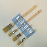 Radiator Brush (paint brush pure white pig bristle with long&short poplar handle, stainless steel ferrule)