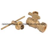 Brass Lockable Ball Valve for Water Meter