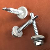 Hex Head Self-Drilling Screw with Empd Washer Zinc Plated