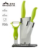 Ceramic Houseware for Kitchen Knife Set with Holder/Peeler/Cleaver/Fruit Knife