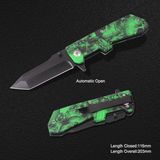 Spring Assisted Folding Knife with Camou Handle (#3852AT)