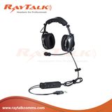 Carbon Fiber Pilot Aviation Headset Bluetooth Headset