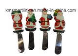 Sculpture Polyresin Santa Handle Butter Knife