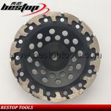 T Shape Segments M14 Connector Diamond Cup Wheel Disc