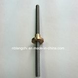 Set Trapezoidal Lead Screw and Bronze Flanged Nut Tr8X4 (p2)