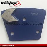 Sharply Single Arrow Segment Trapezoid Diamond Concrete Grinding Shoe