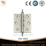 2ball Bearing Brass Iron Stainless Steel Butt Door Hinge (HG-1002)