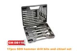 17PCS SDS Hammer Drill Bit and Chisel Set (GM-dB110)