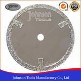 105-300mm Electroplated Diamond Saw Blades with Straight Protection Teeth for Marble and Granite Cutting