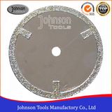 105-300mm Electroplated Diamond Saw Blades with Straight Protection Teeth for Marble and Granite Cutting