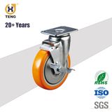 Industry 3/4/5/6-Inch PU/TPR/PA/PP/Rubber  Caster Wheel with Side Brake