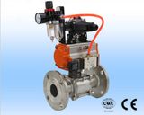 3PC Stainless Steel Ball Valve with Pneumatic Actuator