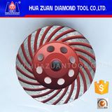 Huazuan Turbo Diamond Grinding Cup Wheel, Diamond Grinding Wheel for Concrete, Marble