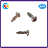 Stainless Steel/4.8/8.8/10.9 Galvanized Philips Pan Screw for Building Bridgerailway Machine