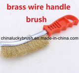 Brass Wire Plastic Handle Polishing Brush (YY-352)