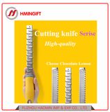 Multi-Function Cheese Lemon Chocolate Knife, High Quality Stainless Steel Plastic Yellow Handle Butter Spread Knife.