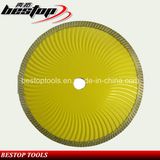 Super Thin Wave Turbo Blade for Cutting Stone Material