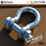 Hot dip Galvanized US Type G2130 Drop Forged Bow Shackle