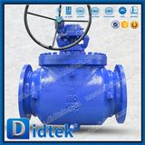 Didtek Oil Industry Wcb Casting Bolt Bonnet Gear Operated Top Entry Ball Valve