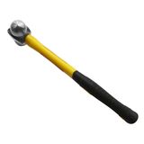 16oz Forged Carbon Steel Ball Pein Hammer with Fiberglass Handle