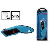 Heavy Duty Zinc-Alloy Utility Knife with 6PCS Sk5 Blades