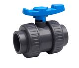 Plastic PVC UPVC Double Union Ball Valve/Water Valve/Pool Valve/ Control Valve for Water Supply DIN Standard