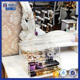 Various Printing Logo Customized Acrylic Jewelry Display with Drawer