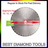 500mm Granite Saw Blade with 50mm Hole