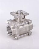 3PC Socket Weld Ball Valve (DN8-DN100 Stainless Steel)