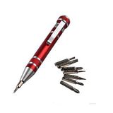 Multi-Functional 8-in-1 Pen Shaped Pocket Screwdriver Set