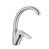 Deck Mounted Single Handle Brass Sink Kitchen Mixer (H01-103S-BIG)