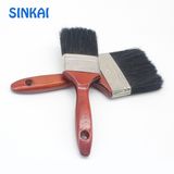 Black Bristle Plastic Handle Flat Head Paint Brush