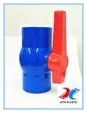 DIN Standard PVC Ball Valve with 110mm Blue Color