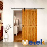 Best Sale Black Carbon Steel Bent Barn Door Hardware Sliding Door System